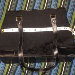 Medium size Black Coach Purse